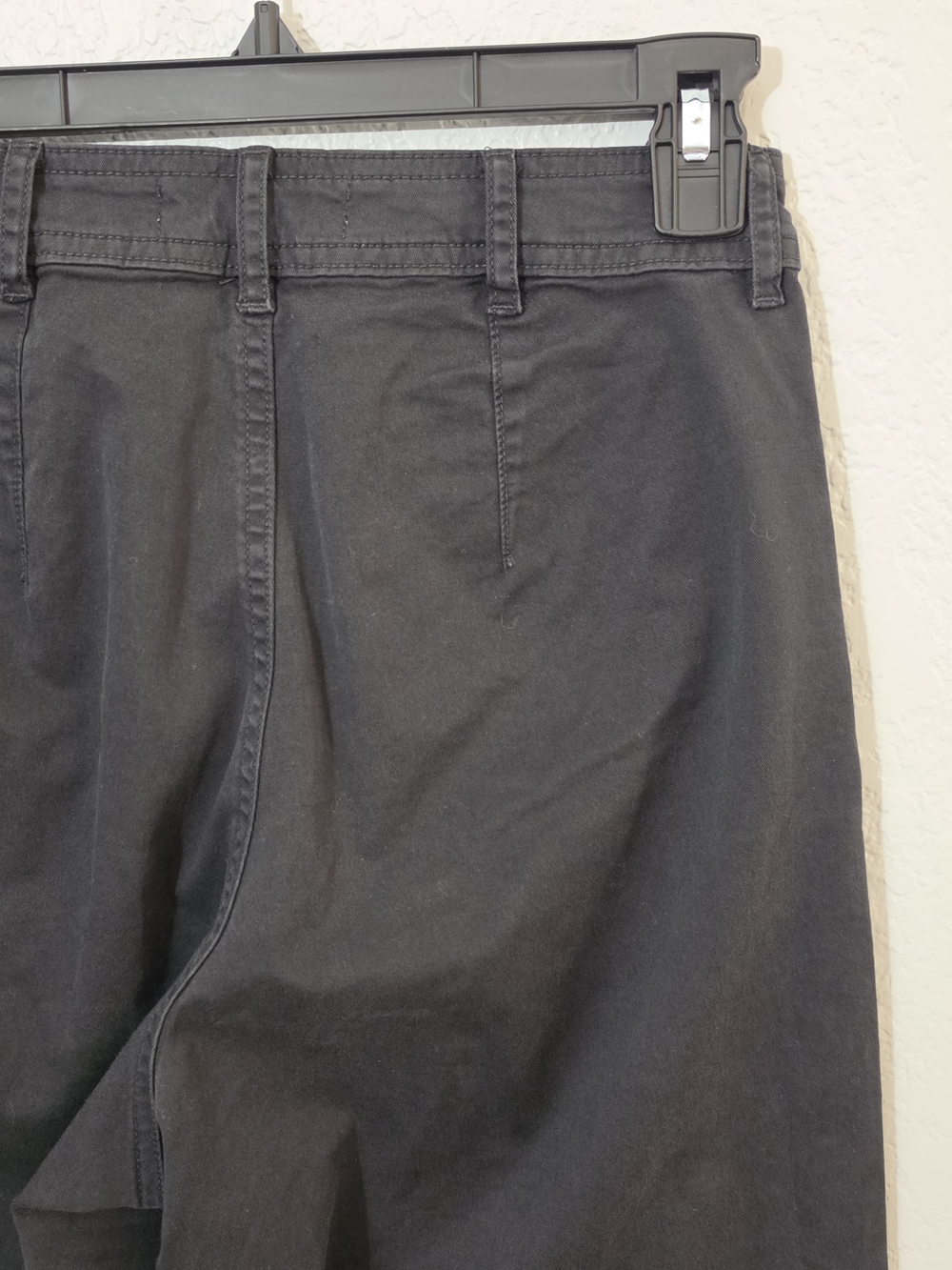 Everlane Lightweight Wide Leg Crop Stretch Cotton Pants Washed Black Womens 00 - Picture 6 of 11